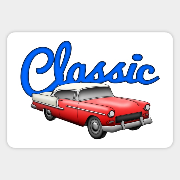 Classic Chevy Bel Air Sticker by SeattleDesignCompany